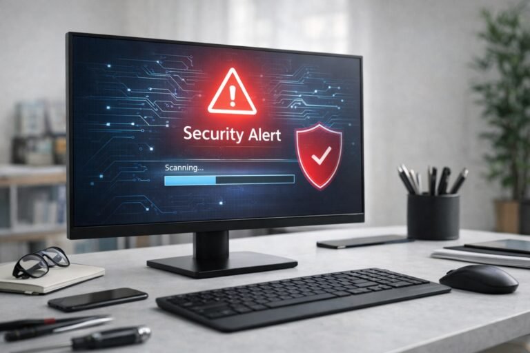 computadora tiene virus alerta seguridad