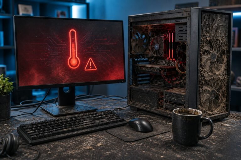 errores comunes que dañan una computadora de escritorio