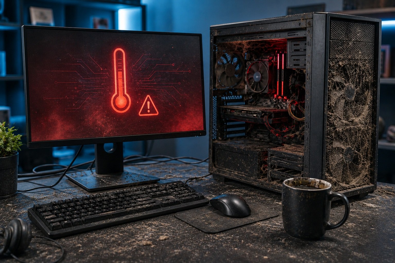 errores comunes que dañan una computadora de escritorio